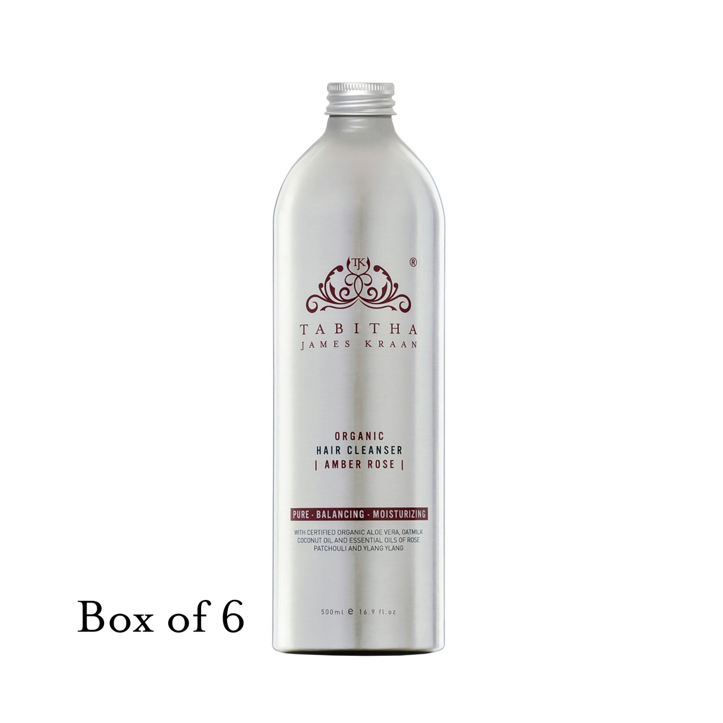 Amber Rose Hair Cleanser 500ml - Cap - Box of 6